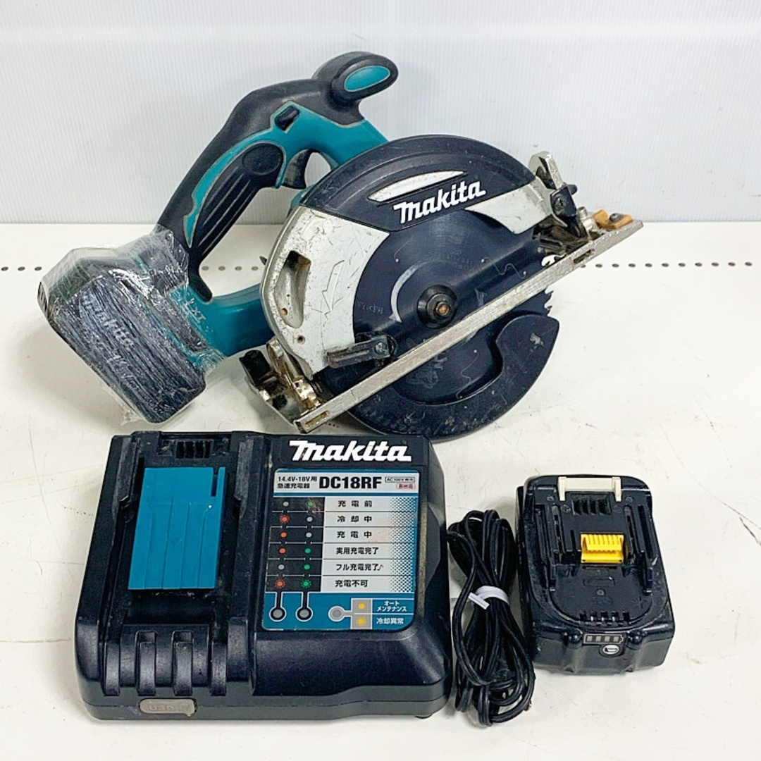 ♭♭MAKITA マキタ 18V 　165ｍｍ充電式丸ノコ HS630D 充電器・充電池2個付インテリア/住まい/日用品