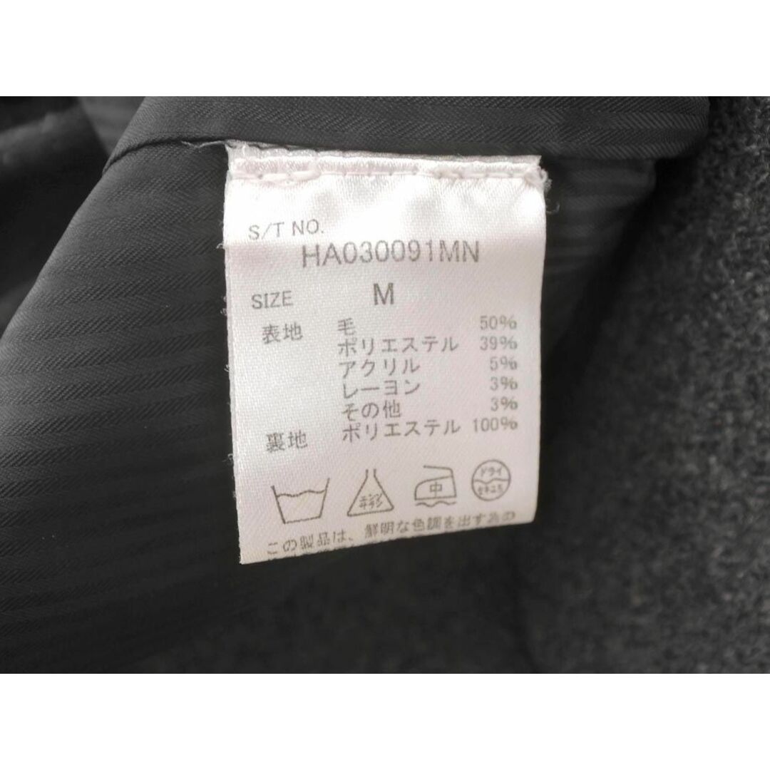 HARE(ハレ)のHARE ハレ ウール混 ピー コート sizeM/グレー ◆■ メンズ メンズのジャケット/アウター(ピーコート)の商品写真