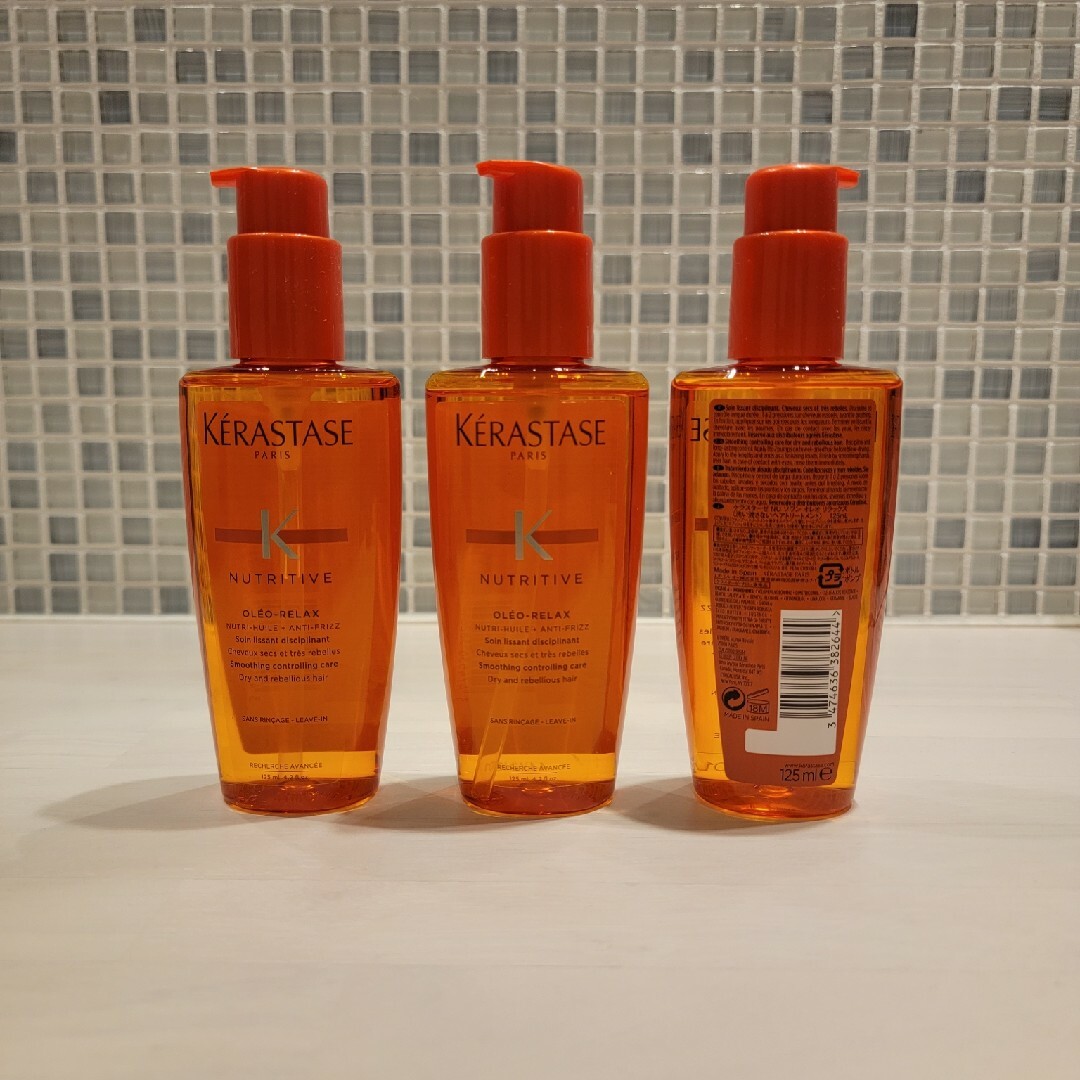 KERASTASE(ケラスターゼ)の新品未使用　ケラスターゼ 　ソワン オレオ リラックス　125ml×3本セット コスメ/美容のヘアケア/スタイリング(オイル/美容液)の商品写真