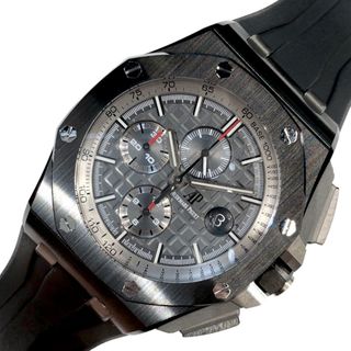 オーデマピゲ(AUDEMARS PIGUET)の　オーデマ・ピゲ AUDEMARS PIGUET ロイヤルオークオフショア クロノグラフ 26405CE.OO.A002CA.01 シルバー文字盤/ブラック セラミック/チタン メンズ 腕時計(その他)