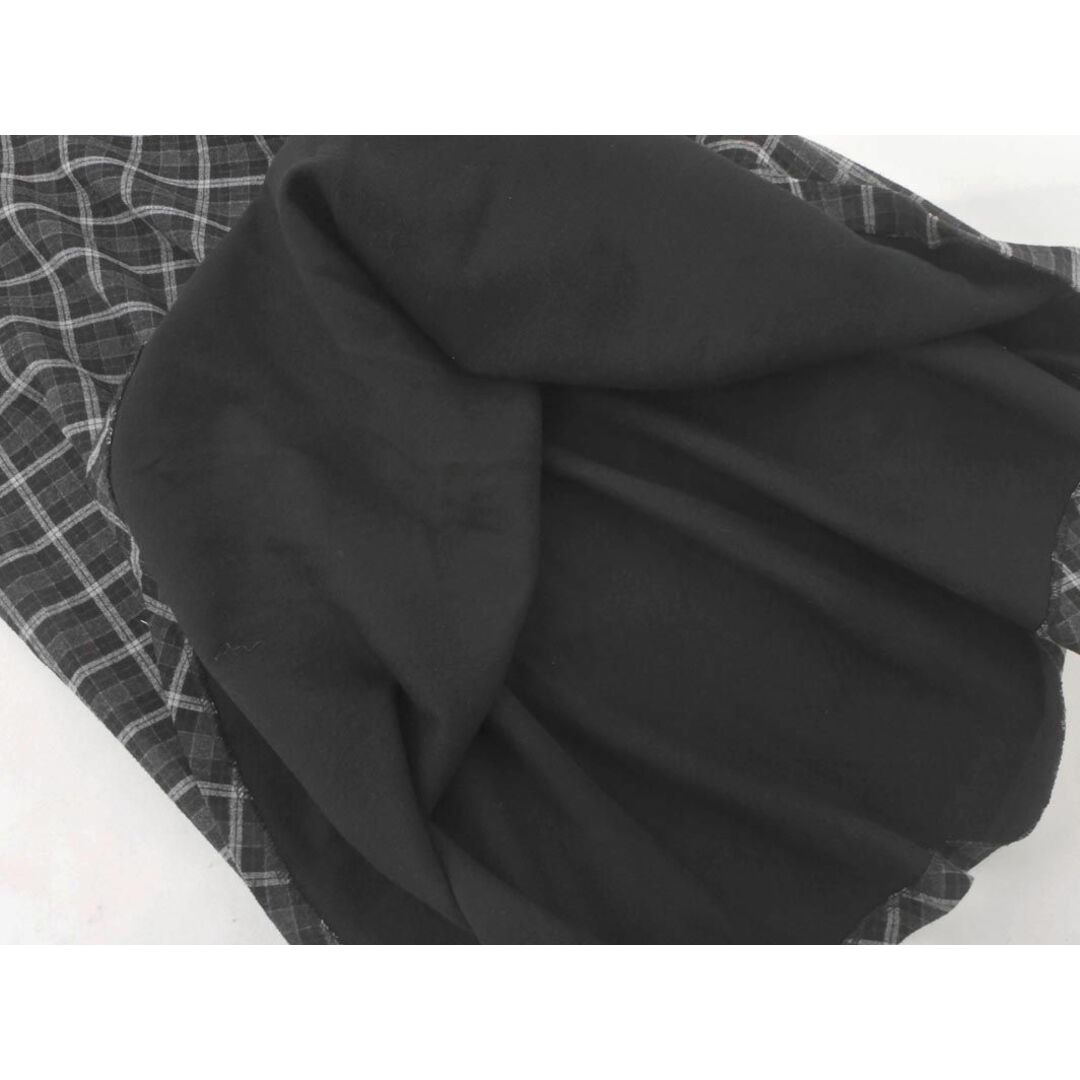 ZARA WOMAN ザラ ウーマン チェック ロング フレア スカート sizeXS/黒ｘグレー ◇■ レディース レディースのスカート(ロングスカート)の商品写真