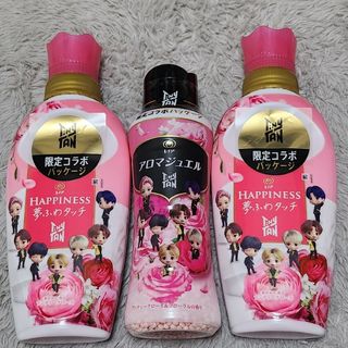 ピーアンドジー(P&G)のTinyTAN限定コラボ レノアローズの香り ハピネス2本+アロマジュエル1本(洗剤/柔軟剤)