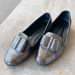 サルヴァトーレフェラガモ(Salvatore Ferragamo)のフェラガモ　パンプス　ローファー　ビジュー(ローファー/革靴)