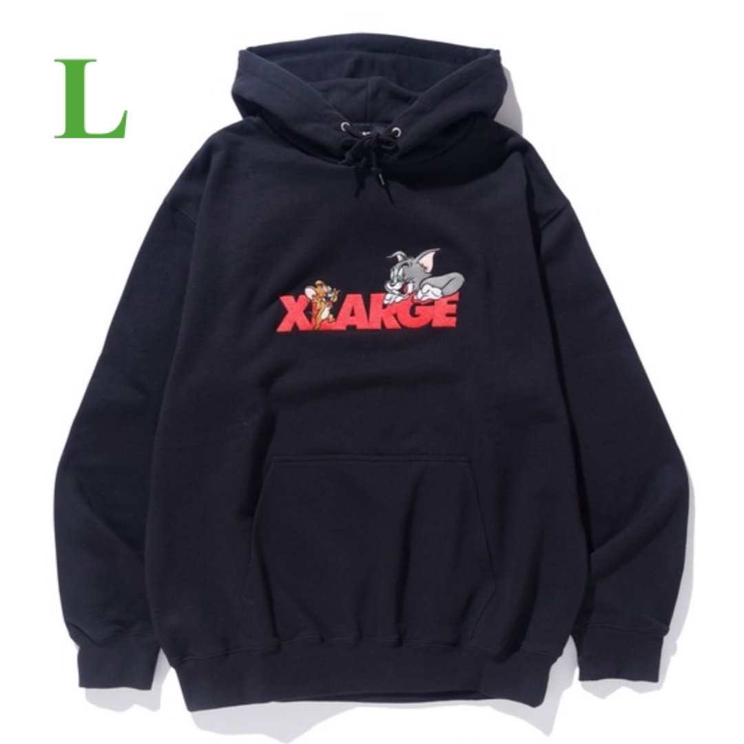 XLARGE - XLARGE x TOM AND JERRY HOODED SWEATSHIRTの通販 by ...