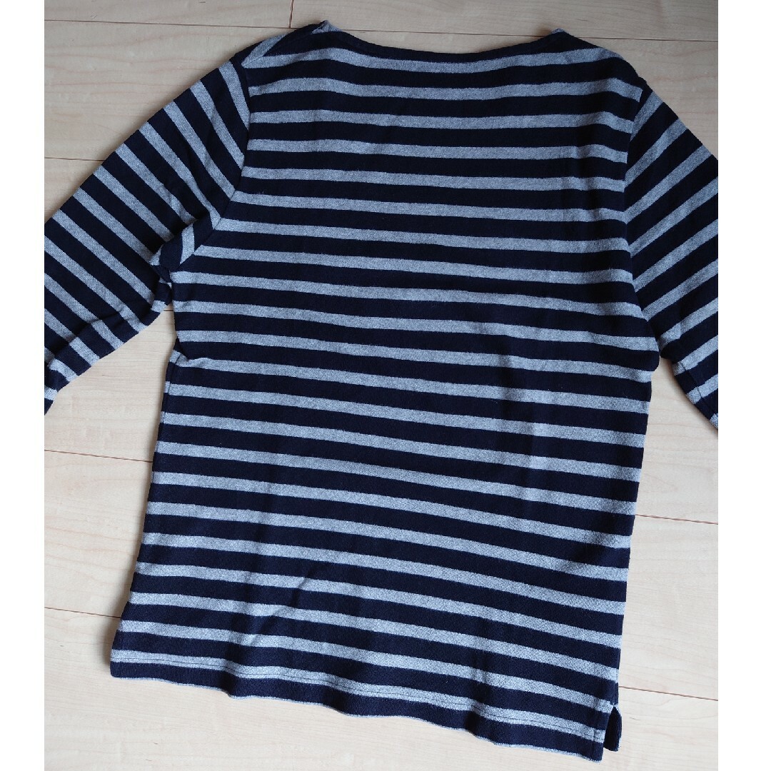 MUJI (無印良品)(ムジルシリョウヒン)の無印良品 ボーダーTシャツ メンズのトップス(Tシャツ/カットソー(七分/長袖))の商品写真