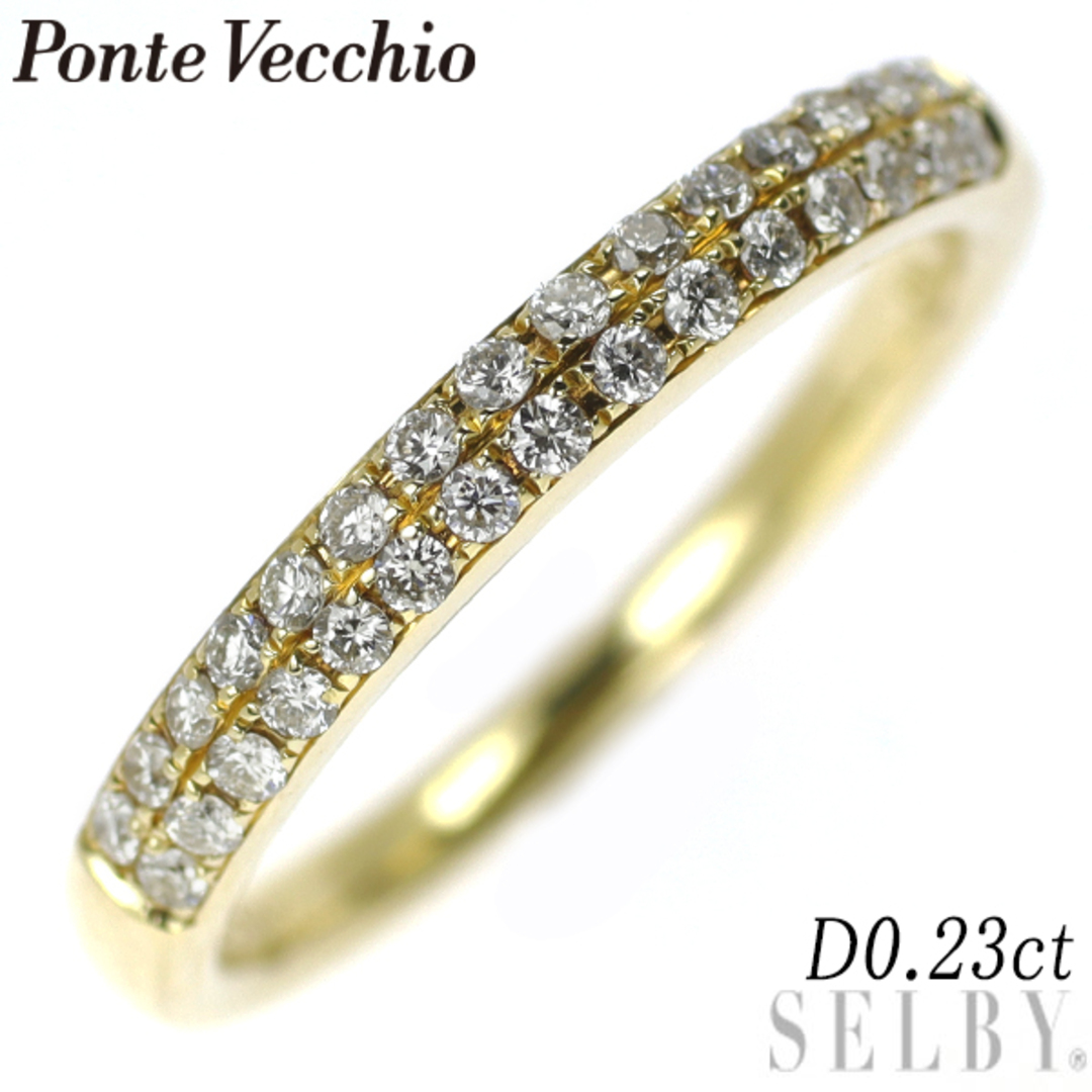 PonteVecchio - ポンテヴェキオ K18YG ダイヤモンド リング 0.23ct