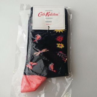 キャスキッドソン(Cath Kidston)のキャスキッドソン　靴下　ソックス　ピンク　ネイビー　紺色　花柄　花　フラワー(ソックス)