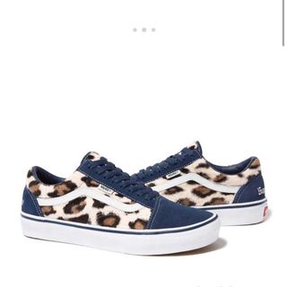 シュプリーム(Supreme)のSupreme × Vans Leopard Old Skool "Navy"(スニーカー)