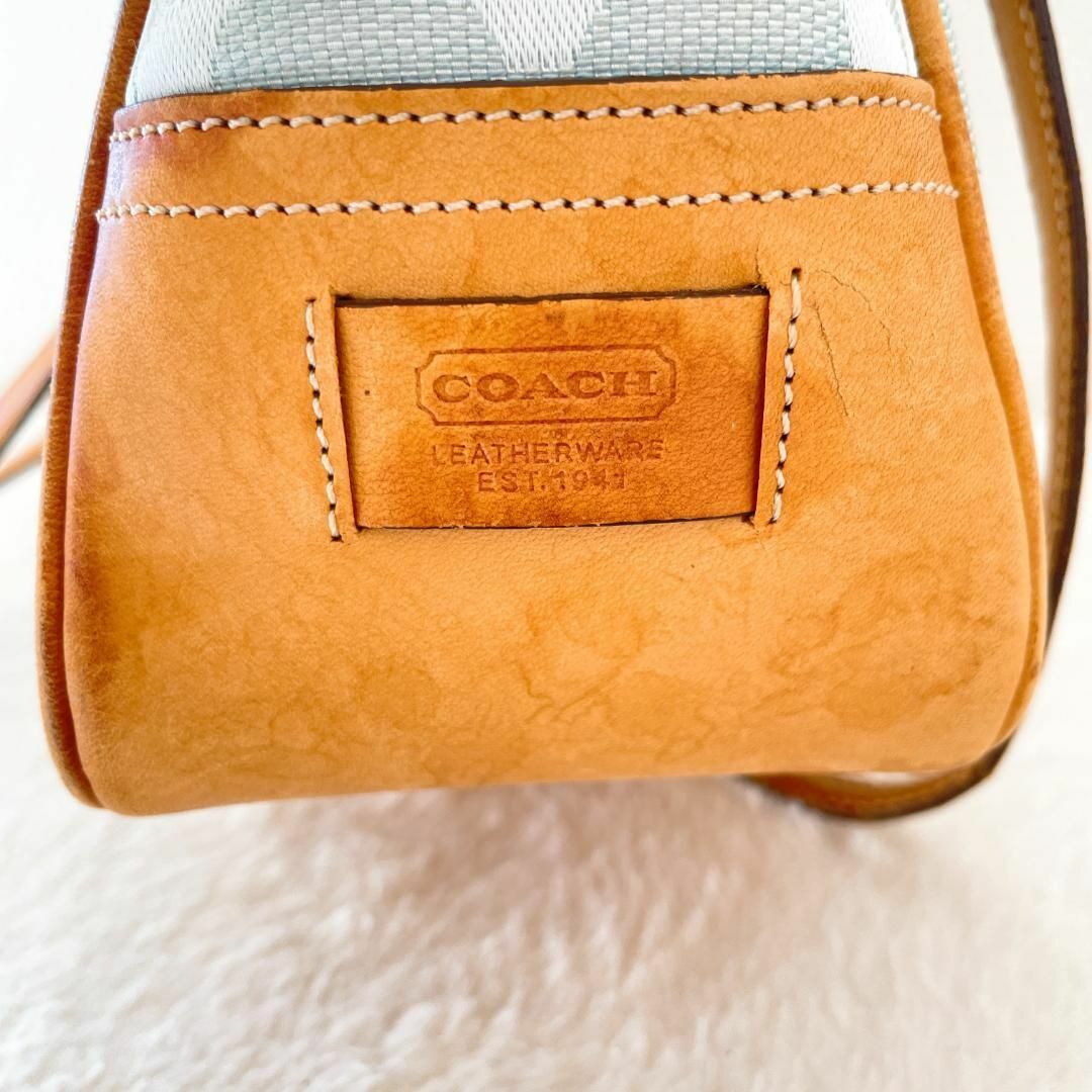 COACH - レア✨Coachコーチセミショルダーバッグトートバッグブルー