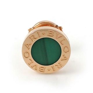 ブルガリ(BVLGARI)のブルガリ BVLGARI ピアス ブルガリ・ブルガリ シングル 354729 ラウンド サークル ロゴ マラカイト K18PG ※片方のみ 【中古】(ピアス)