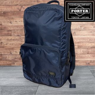 ポーター(PORTER)のPORTER フラッシュ　リュックサック　バックパック　デイパック　ネイビー　紺(バッグパック/リュック)