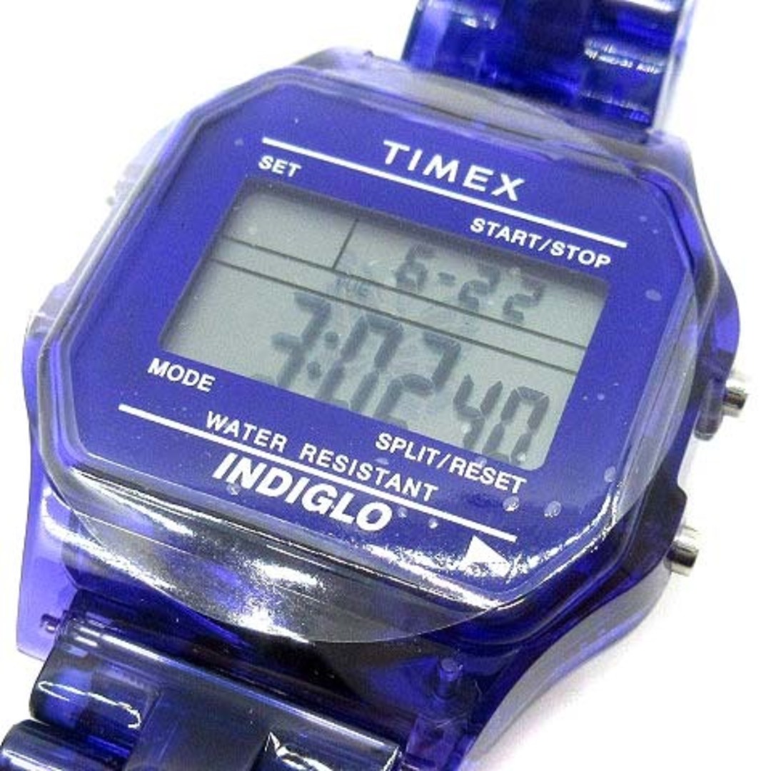 レディースニードルス タイメックス ビームスボーイ 腕時計 クラシック デジタル パープル