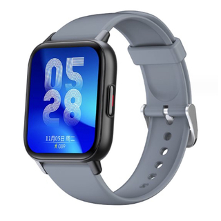 スマートウォッチ 1.69インチ 大画面腕時計 Bluetooth5.0 グレー(腕時計(デジタル))