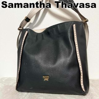 サマンサタバサ(Samantha Thavasa)の美品✨SamanthaThavasaサマンサタバサセミショルダーバッグブラック黒(ショルダーバッグ)