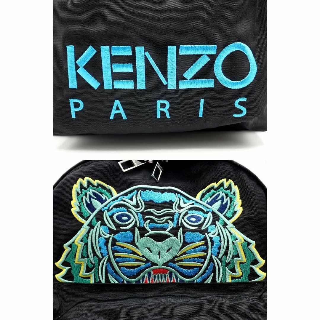 お気軽にコメント下さい♪KENZO ケンゾー タイガー刺繍 ナイロン リュック バックパック ブラック