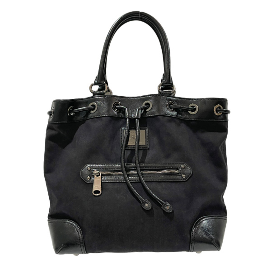 高知インター店】 BURBERRY BLUE LABEL ロゴ プレート 巾着 トート