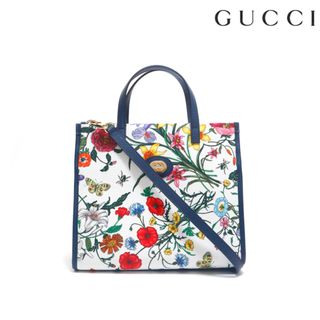 グッチ(Gucci)のグッチ GUCCI フローラ キャンバス ハンドバッグ(ハンドバッグ)