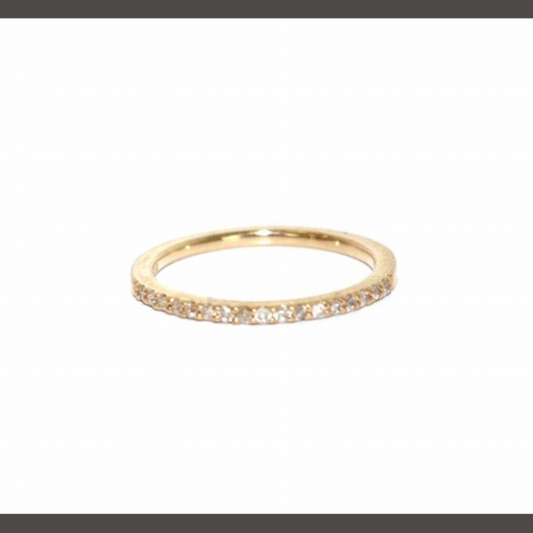 アガット ハーフエタニティ ピンキーリング ダイヤ0.05ct K10 1号 アガット ハーフエタニティ ピンキーリング ダイヤ0.05ct K10 1号