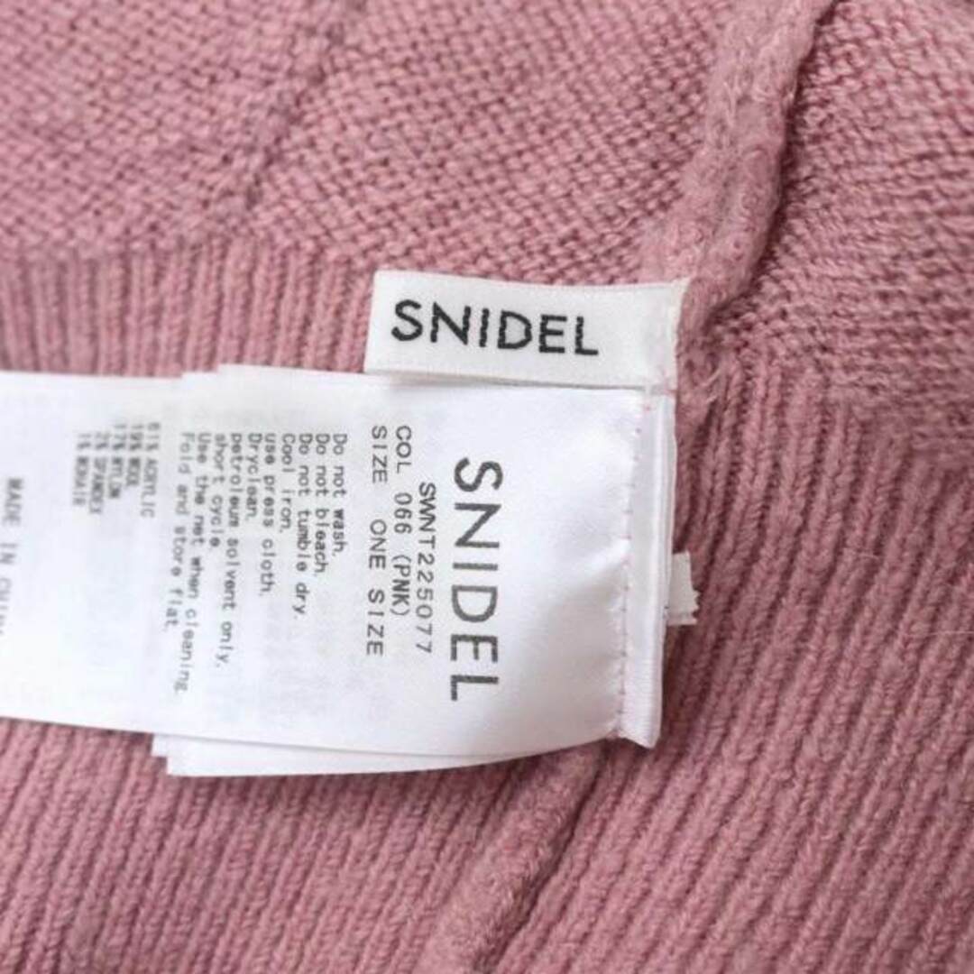 SNIDEL(スナイデル)のスナイデル 22AW オープンショルダーニットプルオーバー セーター 長袖 レディースのトップス(ニット/セーター)の商品写真
