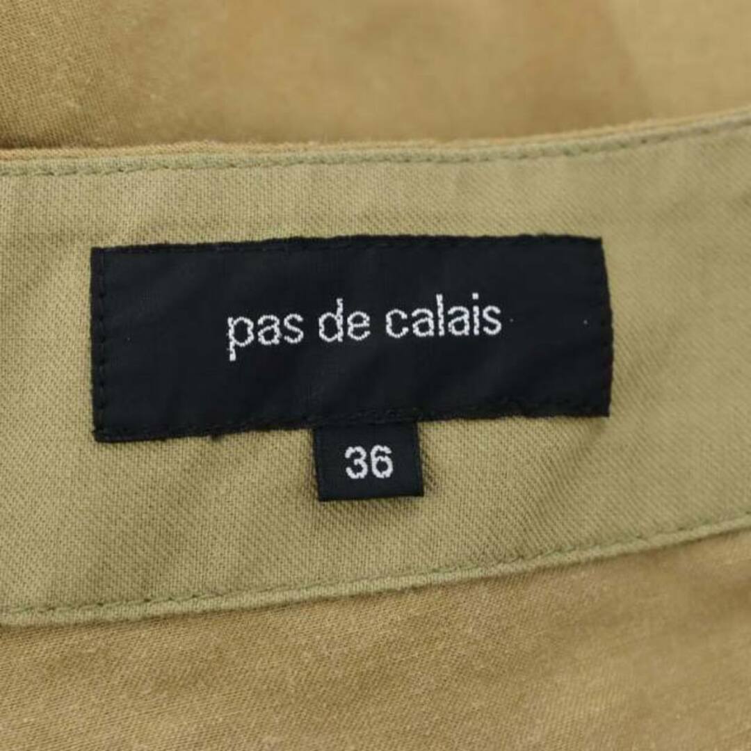 pas de calais(パドカレ)のパドカレ ガウチョパンツ サルエルパンツ ワイドパンツ クロップド リネン混 レディースのパンツ(サルエルパンツ)の商品写真