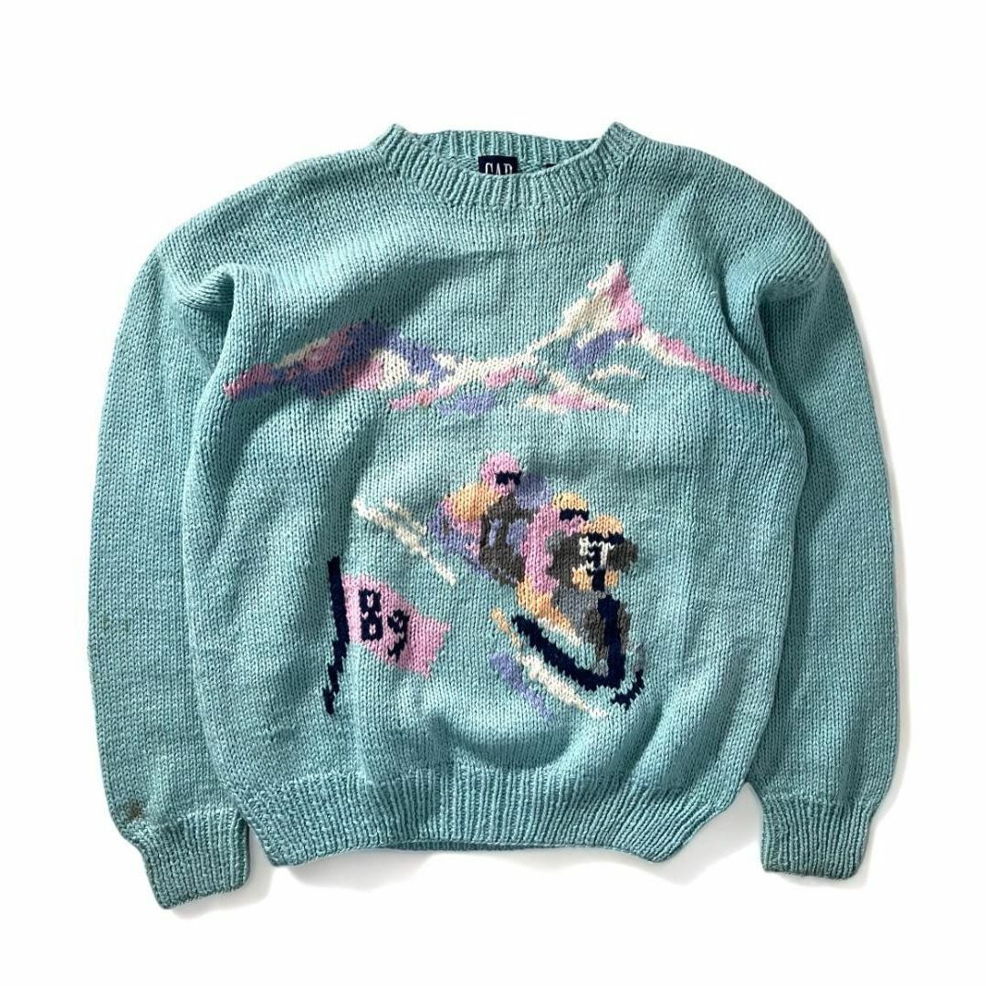 GAP - 90s オールドギャップ GAP スキー柄 ダサセーター GAP - 90s オールドギャップ GAP スキー柄 ダサセーター