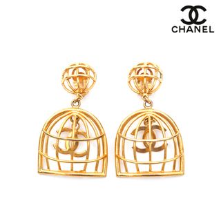 シャネル　イヤリング　CHANEL ゴールド　マット　レア