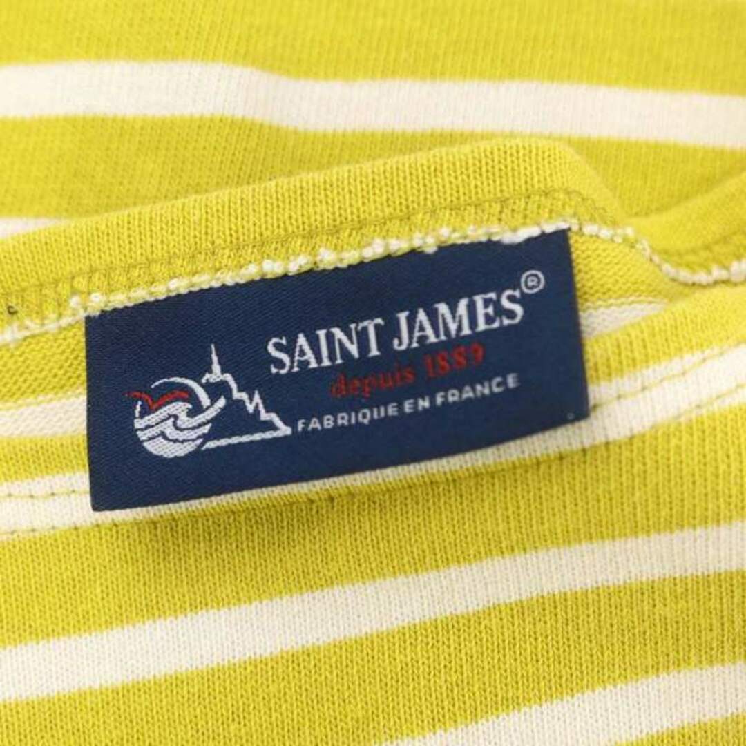 SAINT JAMES(セントジェームス)のセントジェームス バスクシャツ カットソー 長袖 ボーダー XXS 黄 白 レディースのトップス(カットソー(長袖/七分))の商品写真