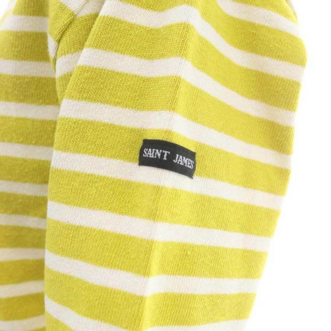 SAINT JAMES(セントジェームス)のセントジェームス バスクシャツ カットソー 長袖 ボーダー XXS 黄 白 レディースのトップス(カットソー(長袖/七分))の商品写真