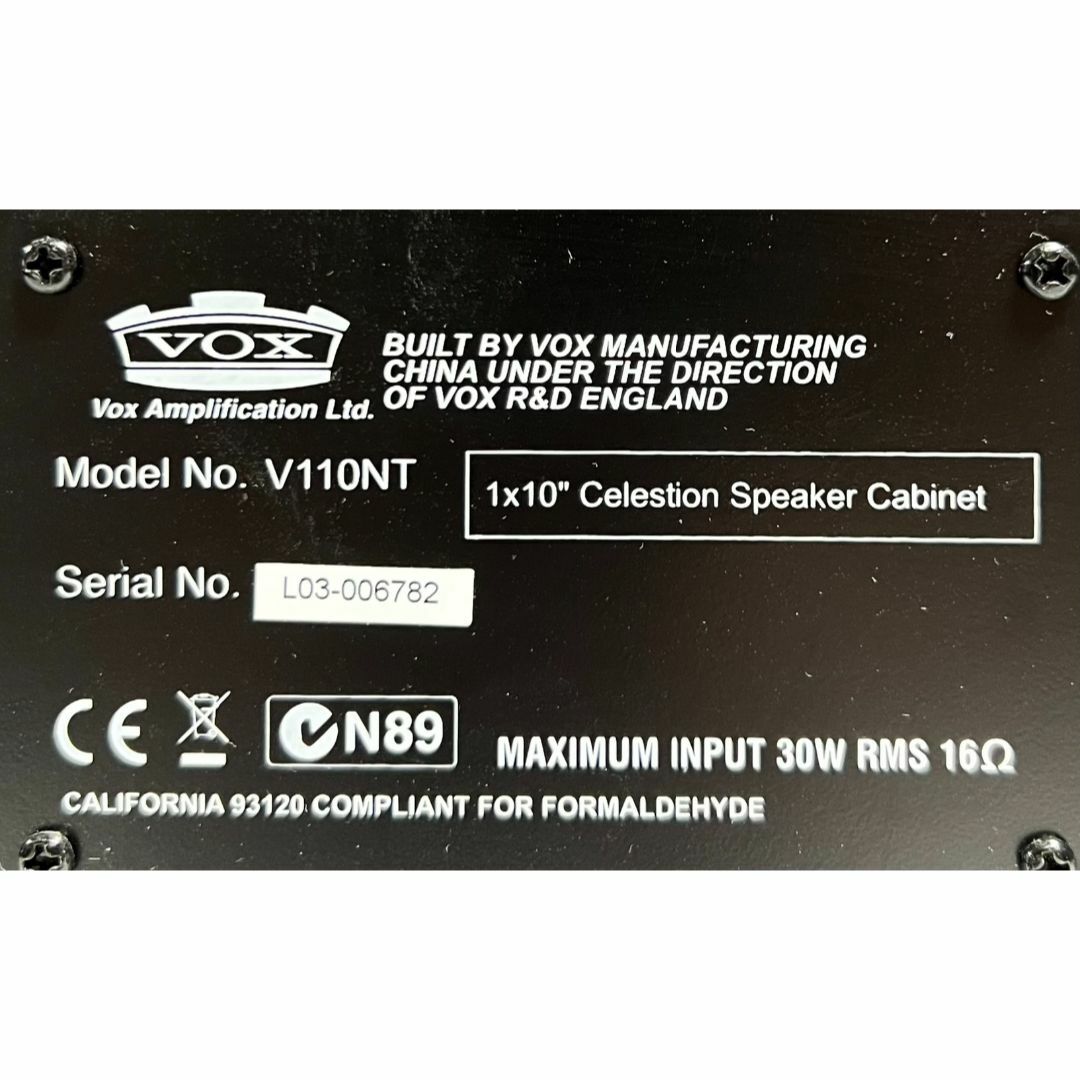 VOX(ヴォックス)の☆美品 VOX Lil' NIGHT TRAIN NT2H + V110NT 楽器のギター(ギターアンプ)の商品写真