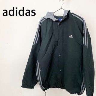 アディダス(adidas)のadidas アディダス　グリーン系　フード付き　アウター　ジャンパー　ブルゾン(ブルゾン)