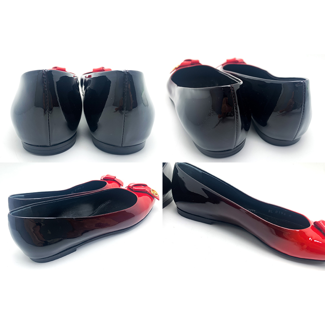 LOUIS VUITTON(ルイヴィトン)のLOUIS VUITTON ルイヴィトン レッド 赤 フラットシューズ パンプス アパレル クツ 靴 ブランド サイズ34 レディースの靴/シューズ(ハイヒール/パンプス)の商品写真