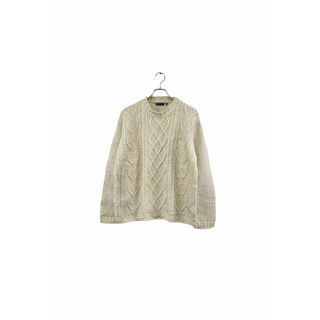 SPRING FIELD white sweater 長袖セーター ホワイト サイズ42 ニット トップス レディース ヴィンテージ 6(ニット/セーター)