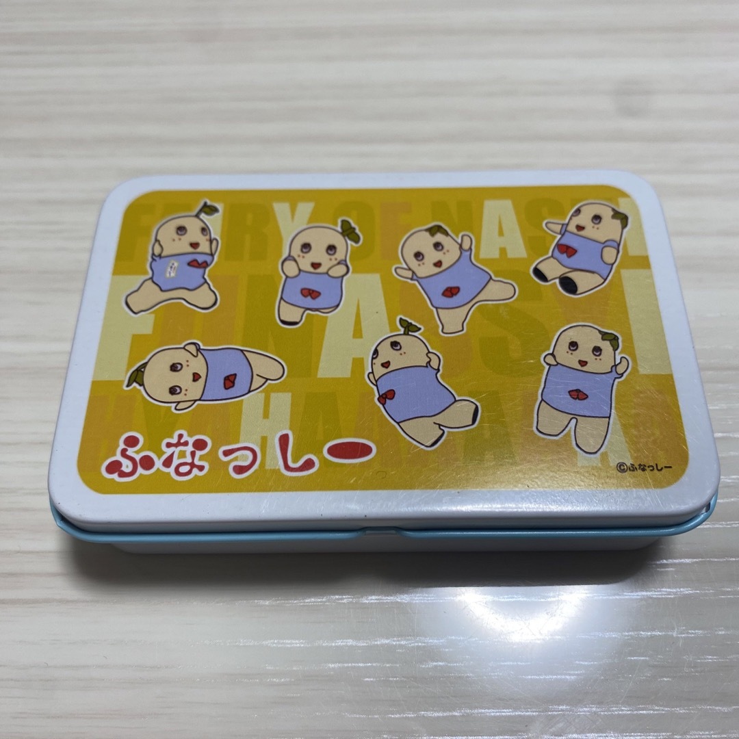 ふなっしー 缶ケース エンタメ/ホビーのおもちゃ/ぬいぐるみ(キャラクターグッズ)の商品写真