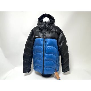 マムート(Mammut)のMAMMUT マムート Gravity IN Hooded Jacket AF Men グラヴィティ フーデッドジャケット メンズ ダウンジャケット deep ice-black ブルー ブラック サイズ：2XL 1013-02630 美品(ダウンジャケット)