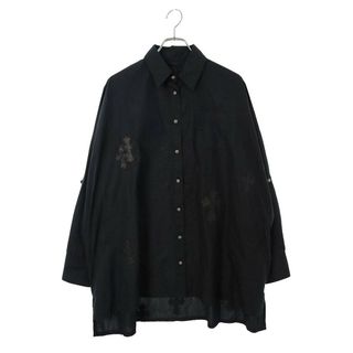 クロムハーツ(Chrome Hearts)のクロムハーツ  MAHAL KITA クロスパッチクロスボタンオーバーサイズ長袖シャツ メンズ S(シャツ)