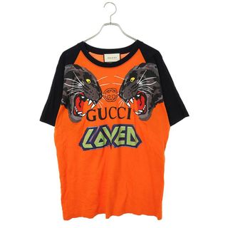 グッチ(Gucci)のグッチ  19SS  549099 XJAI1 LOVEDタイガープリントTシャツ メンズ S(Tシャツ/カットソー(半袖/袖なし))