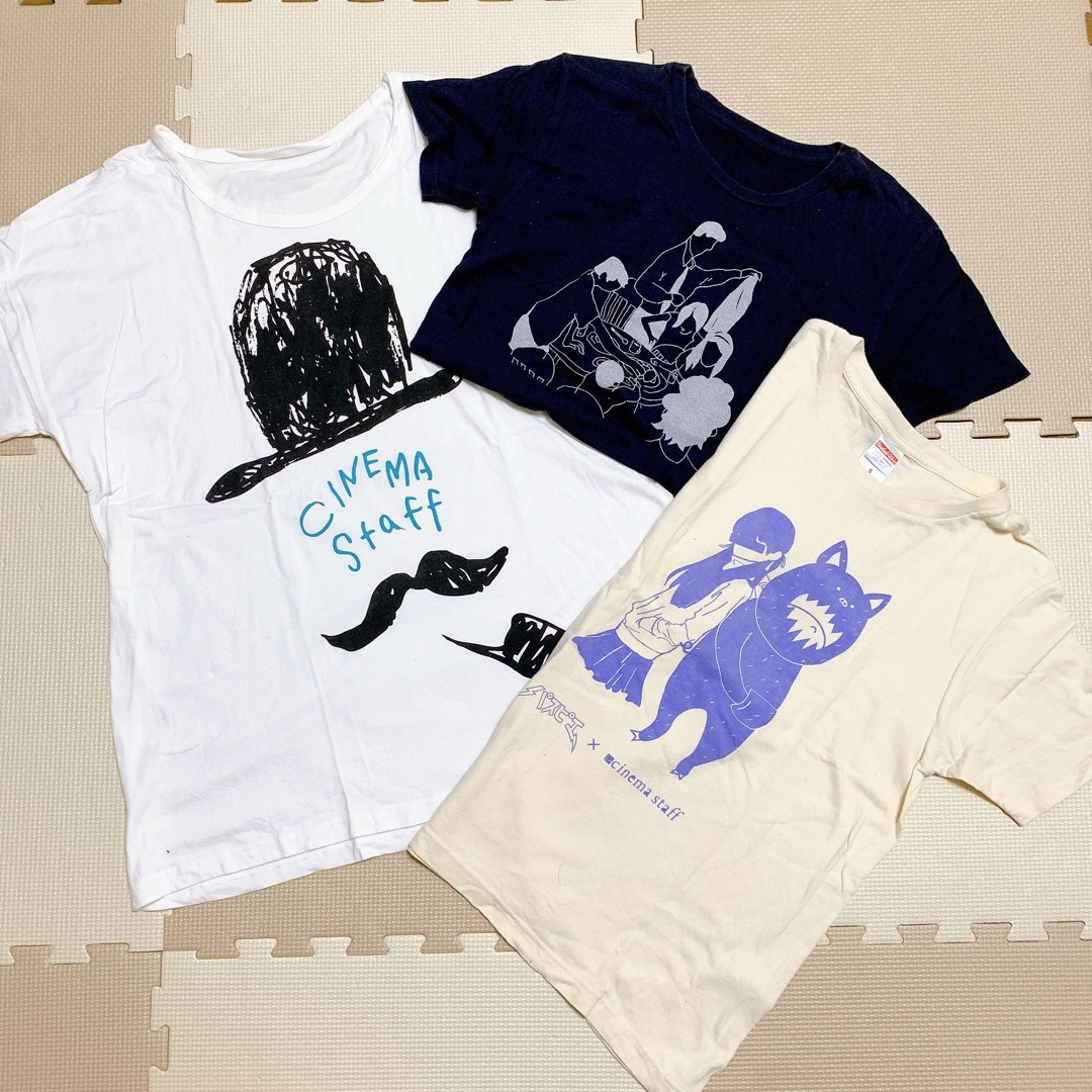 【cinema staff/シネマスタッフ】バンドTシャツ3点セット グッズ エンタメ/ホビーのタレントグッズ(ミュージシャン)の商品写真