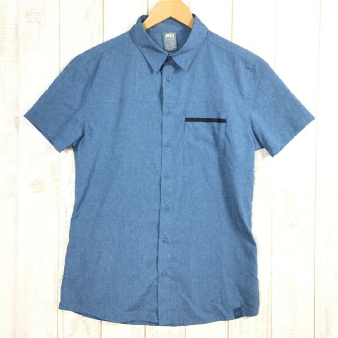 MILLET(ミレー)のMENs S  ミレー アルピ シャツ ショートスリーブ ARPI SHIRT Short Sleeve エアロメッシュ速乾 MILLET MIV7700 ブルー系 メンズのメンズ その他(その他)の商品写真