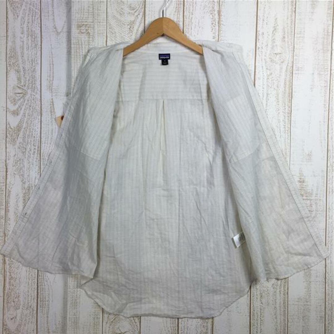 patagonia(パタゴニア)のWOMENs S  パタゴニア ウィメンズ ライトウェイト A/C ボタンダウン シャツ W Lightweight A/C Buttondown Shirt ロングスリーブ オーガニックコットン ヘンプ PATAGONIA 54296 SDPU アイボリー系 レディースのファッション小物(その他)の商品写真