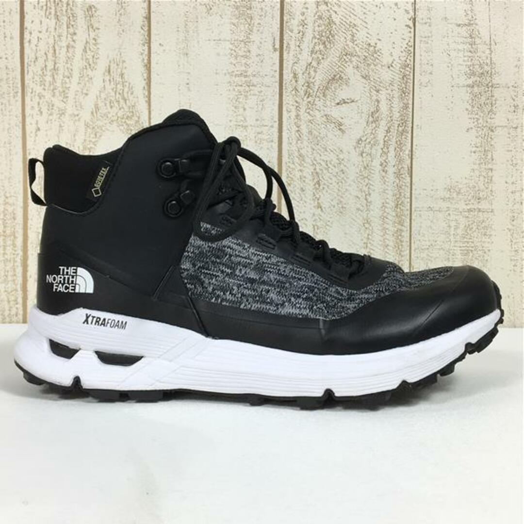 THE NORTH FACE(ザノースフェイス)のWOMENs 23.5cm  ノースフェイス シェイブドゥ ハイカー ミッド ゴアテックス Shaved Hiker Mid GORE-TEX トレッキングシューズ NORTH FACE NFW51930/NF0A46J6 KW TNFブラック×TNFホワイト ブラック系 レディースのファッション小物(その他)の商品写真