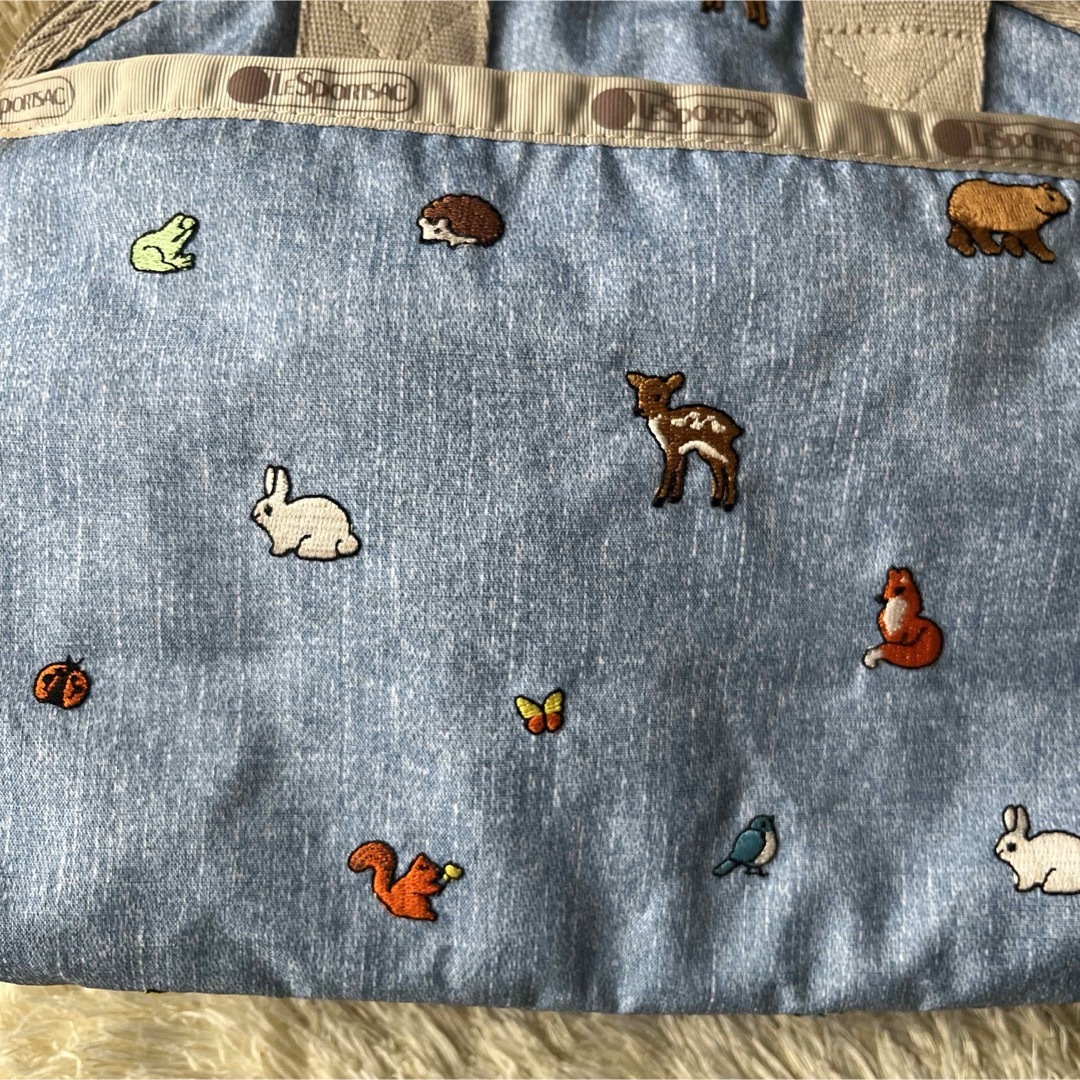 【希少】レスポートサック ウェイク アップ アニマルズ　 動物 2way　刺繍