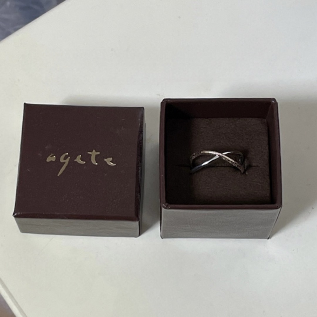 agete(アガット)のagate クロスリング レディースのアクセサリー(リング(指輪))の商品写真