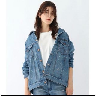 ラングラー(Wrangler)のコラボ　Wrangler ラングラー  ペイントデニムジャケット(Gジャン/デニムジャケット)