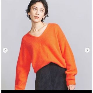 ビューティアンドユースユナイテッドアローズ(BEAUTY&YOUTH UNITED ARROWS)のBEAUTY&YOUTH ヘアリーVネックニットプルオーバー(ニット/セーター)