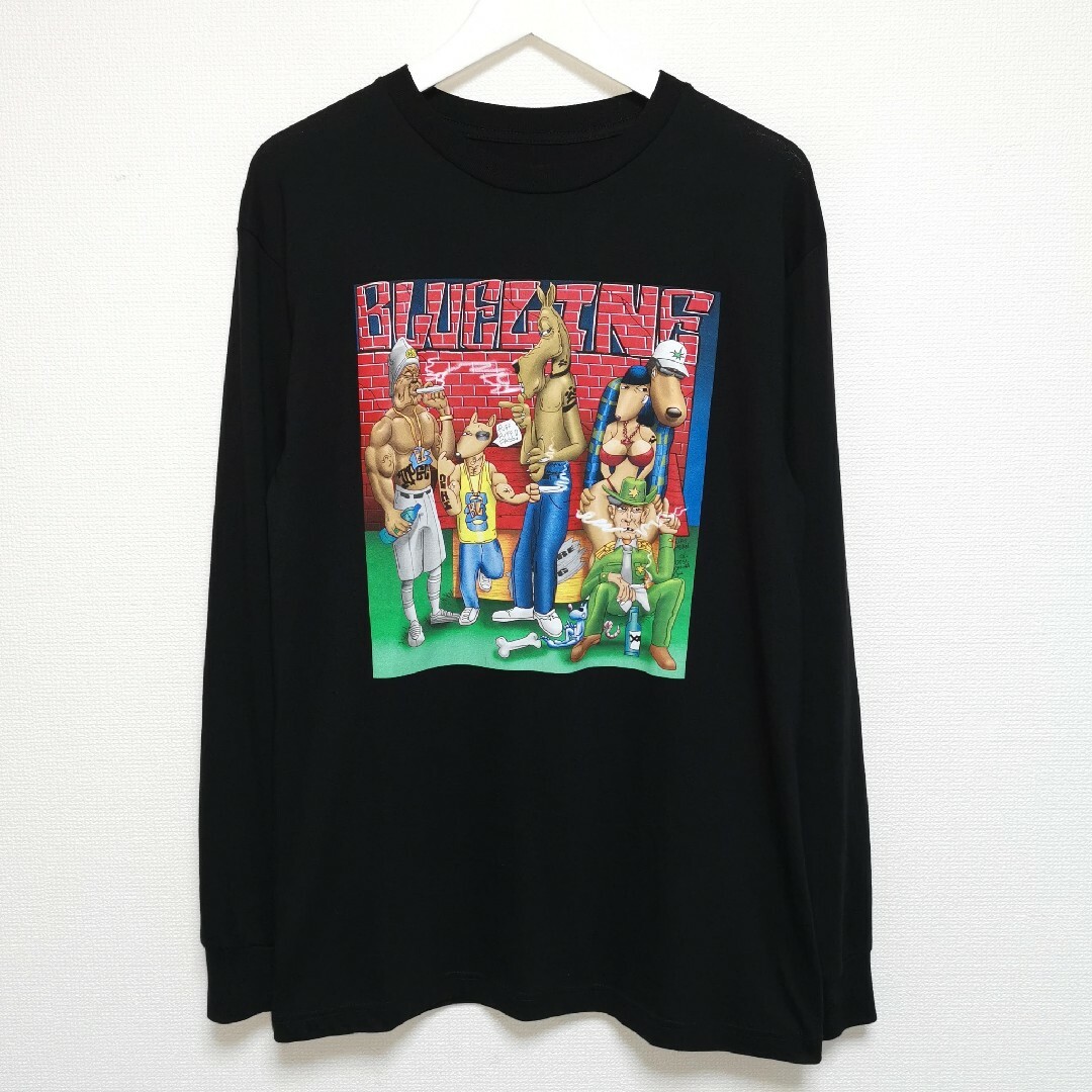 Snoop Dogg - M BLUE LINE ロンT Joe Cool Snoop Dogg USA製の Snoop Dogg - M BLUE LINE ロンT Joe Cool Snoop Dogg USA製の
