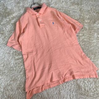 Polo by Ralph Lauren (L) ロゴ入り ピンク ポロシャツ(ポロシャツ)