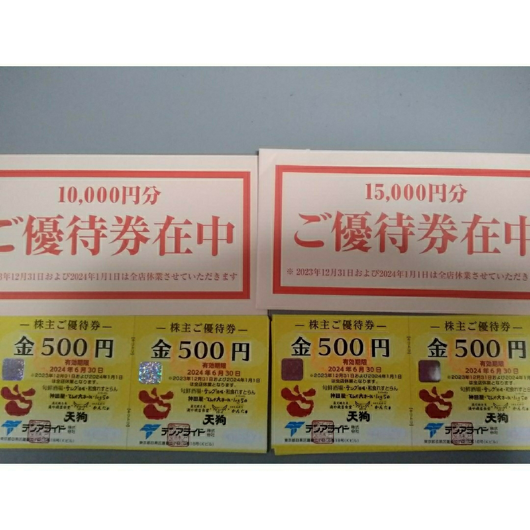 テンアライド 株主優待券 25,000円 | フリマアプリ ラクマ