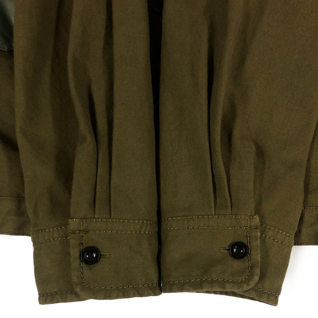 sacai(サカイ)のSACAI サカイ 22-02929M WOOL SURGE MIX BLOUSON ウールサージ ミックス ブルゾン カーキ サイズ4 正規品 / 33323 メンズのジャケット/アウター(ブルゾン)の商品写真