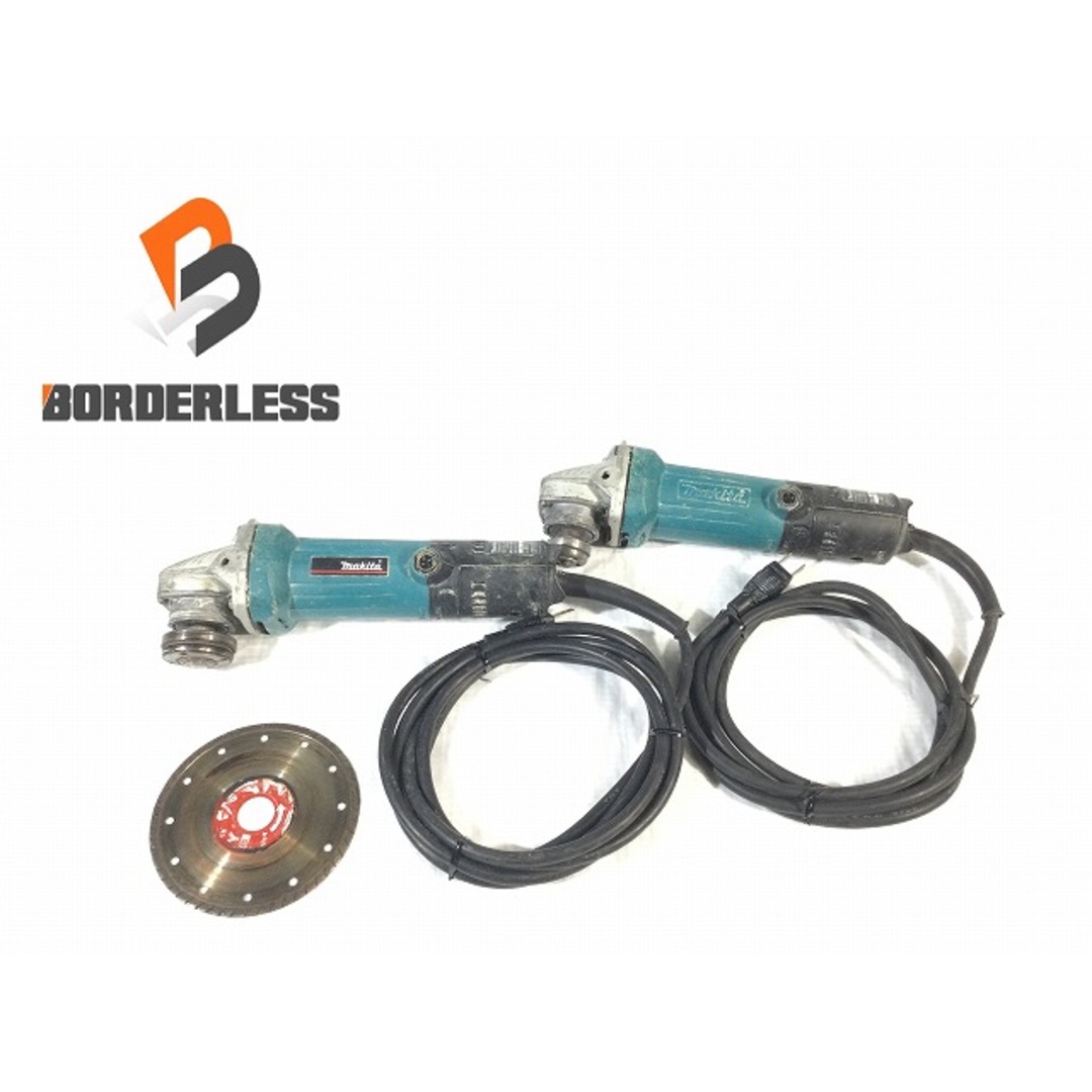 Makita(マキタ)の☆中古品2点セット☆makita マキタ 100V 100mm ディスクグラインダー 9533BLA 125mm ディスクグラインダー 9535B 研磨 研削 切削 84824 自動車/バイクのバイク(工具)の商品写真