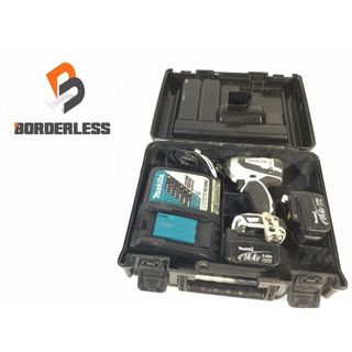 マキタ(Makita)の☆中古品☆makita マキタ 14.4V 充電式インパクトドライバ TD134DX2 バッテリー2個(14.4V 3.0Ah) 充電器 ケース付き 84899(工具)